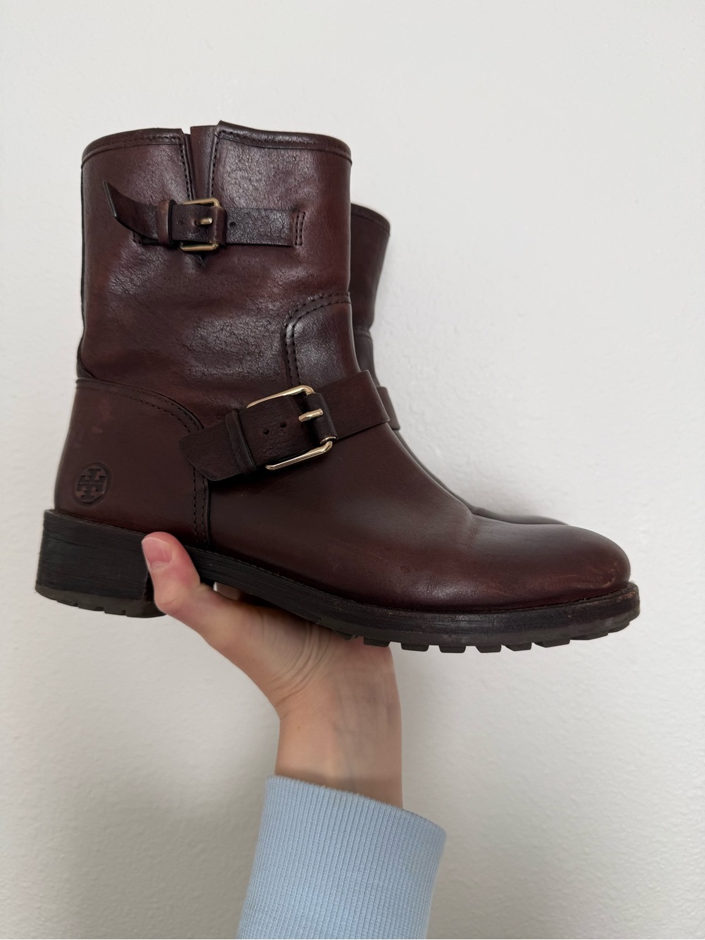 Tory Burch Chrystie Platform Leather
Booties in Coconut size 9.5